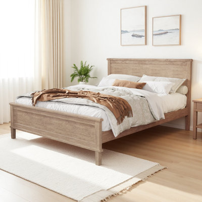Bed Frame Platform with Headboard by Lark Manor