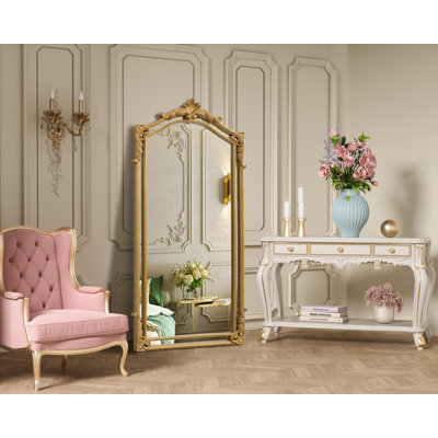 Madeline Traditional Mirror in Gold Leaf