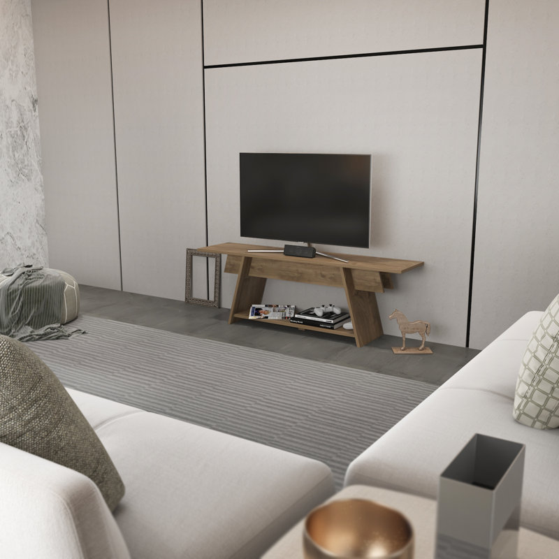 Bearnice 59" TV Stand for TVs up to 70", Walnut