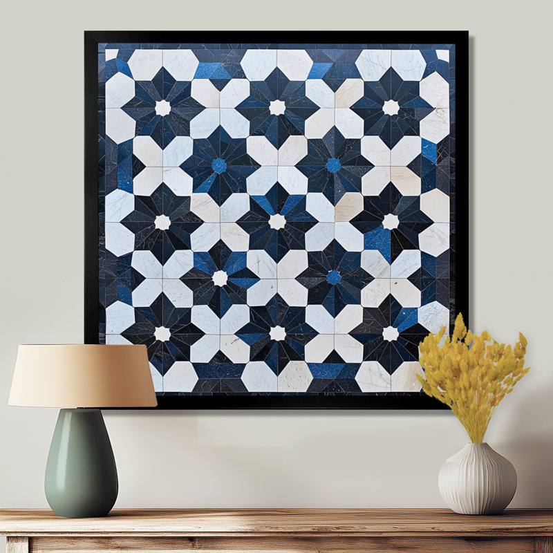 Motifs de l'Islam à Marrakech, art mural paysage de l'Islam, Reproduction encadrée d'une seule photo sans pass, Noir