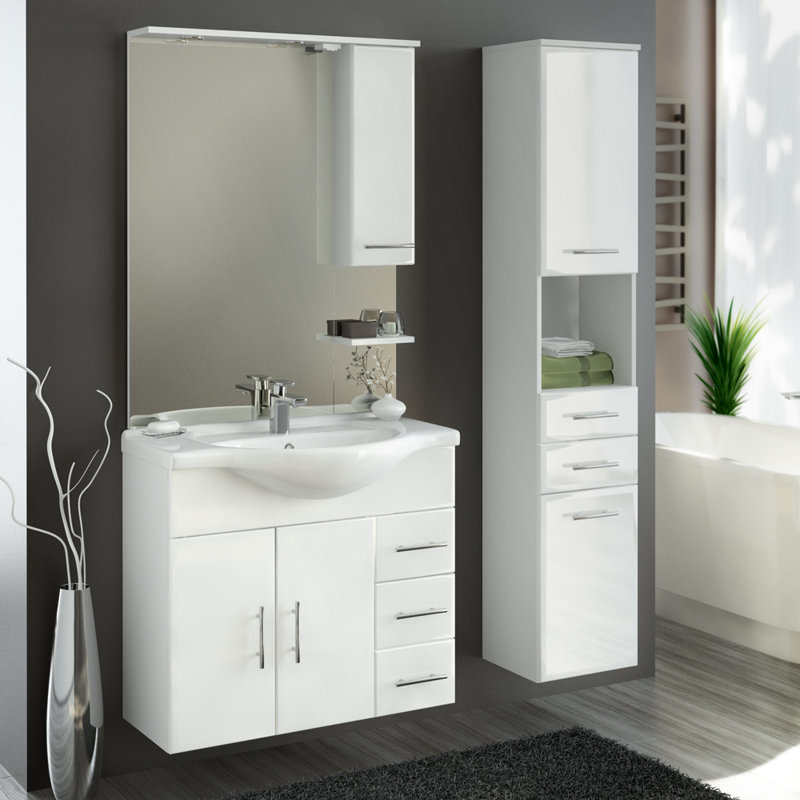 Fowkes Linen Cabinet, White