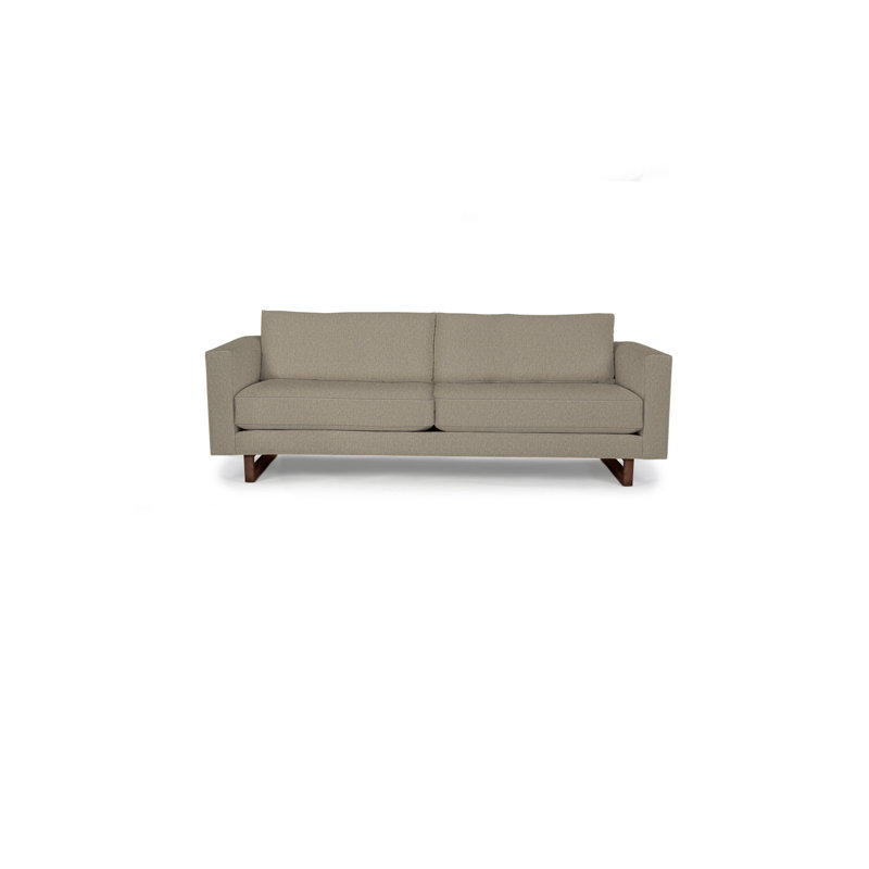 Avalon Sofa, Walnut, Paprika Polyester Blend