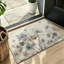 Tapis antidérapant à motif de fleurs sauvages aquarelle 47 x 31 pouces pour chambre à coucher
