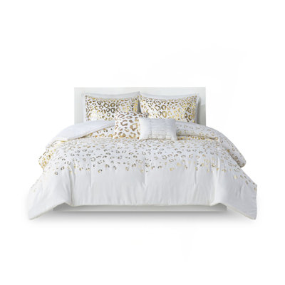 Metallic Animal Printed Comforter Set
