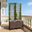 Jardinière multifonctionnelle, structure en polypropylène, design extérieur moderne