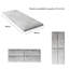 Kaleesa 30 cm x 75 cm Peel and Stick Upholstered Wall Paneling in Silver