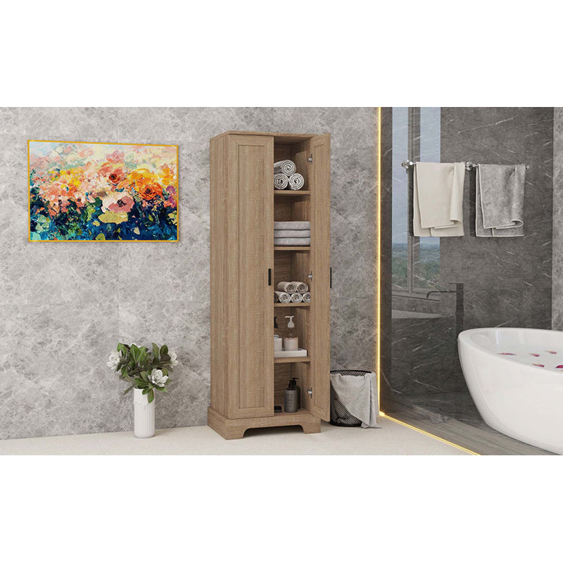Armoire Line avec tablette réglable, Brun