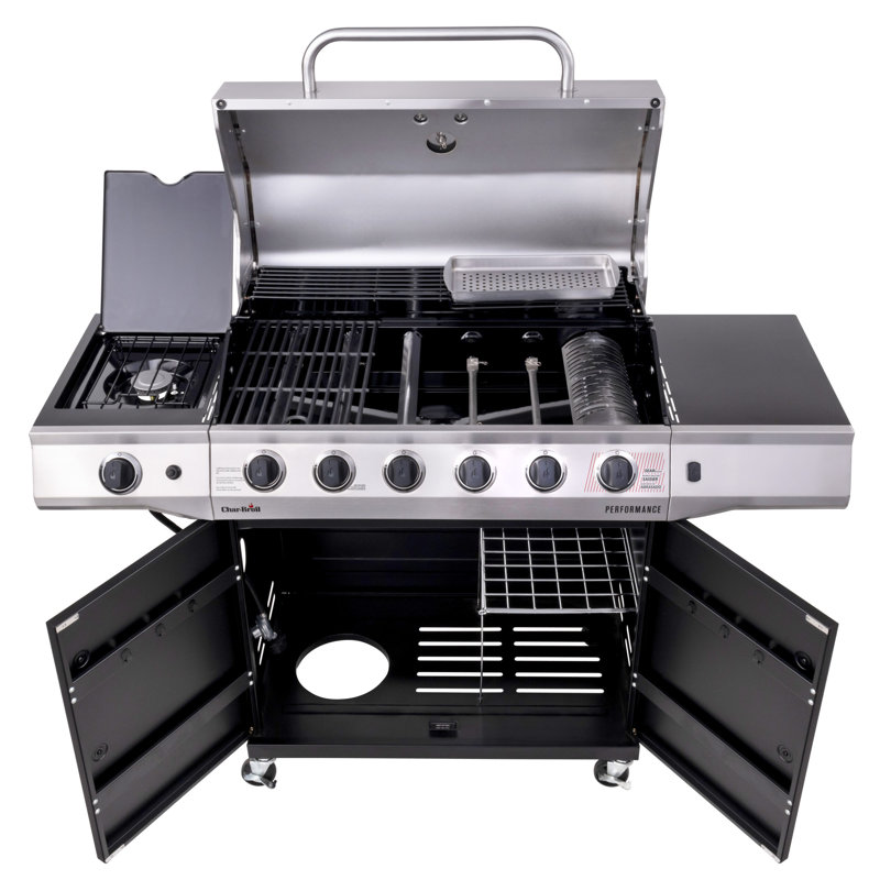 Armoire pour barbecue au propane à 6 brûleurs avec brûleur latéral Charbroil Performance Series