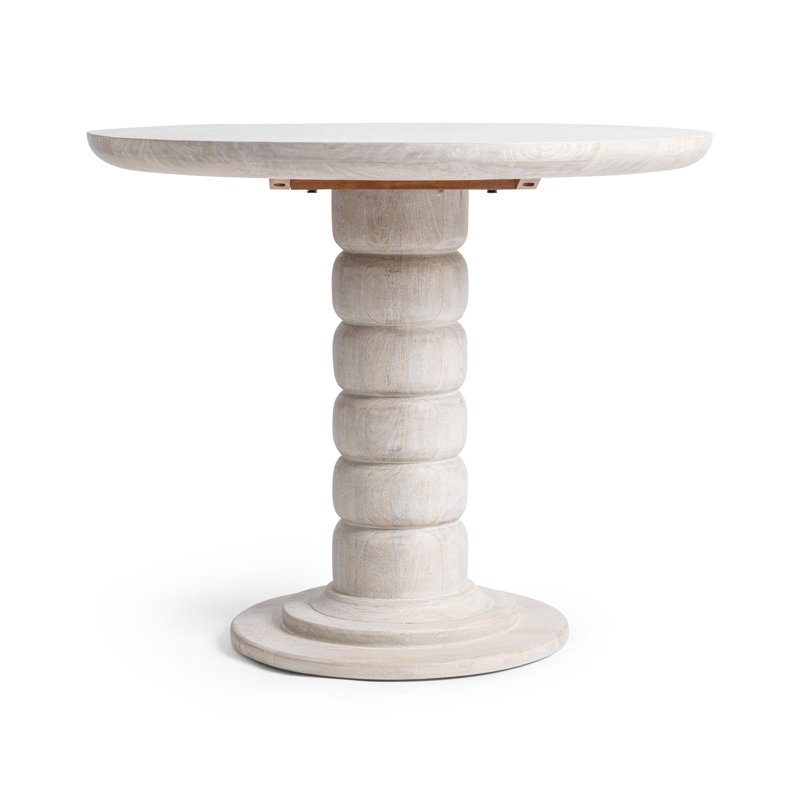 Hillrose Round Dining Table, Drift Shore White