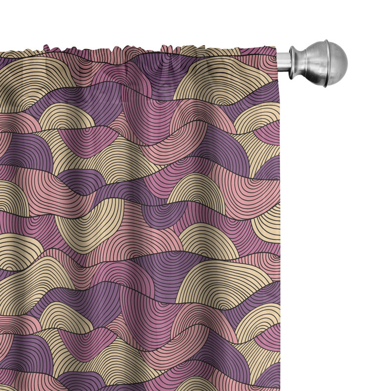 Panneaux de rideaux semi-transparents avec passe-tringle, 28 po x 63 po