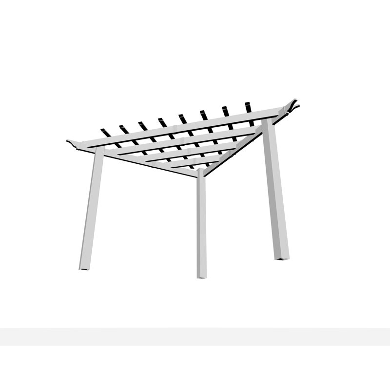 Alcove Corner Vinyl Pergola 96"L x 96"W x 94"H