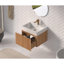 Meuble-lavabo mural de 24 po avec lavabo, armoire de salle de bain flottante murale avec contreplaqué intégré