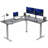VIVO Electric Corner Standing Desk, L-Shaped Workstation-102434951-102434953