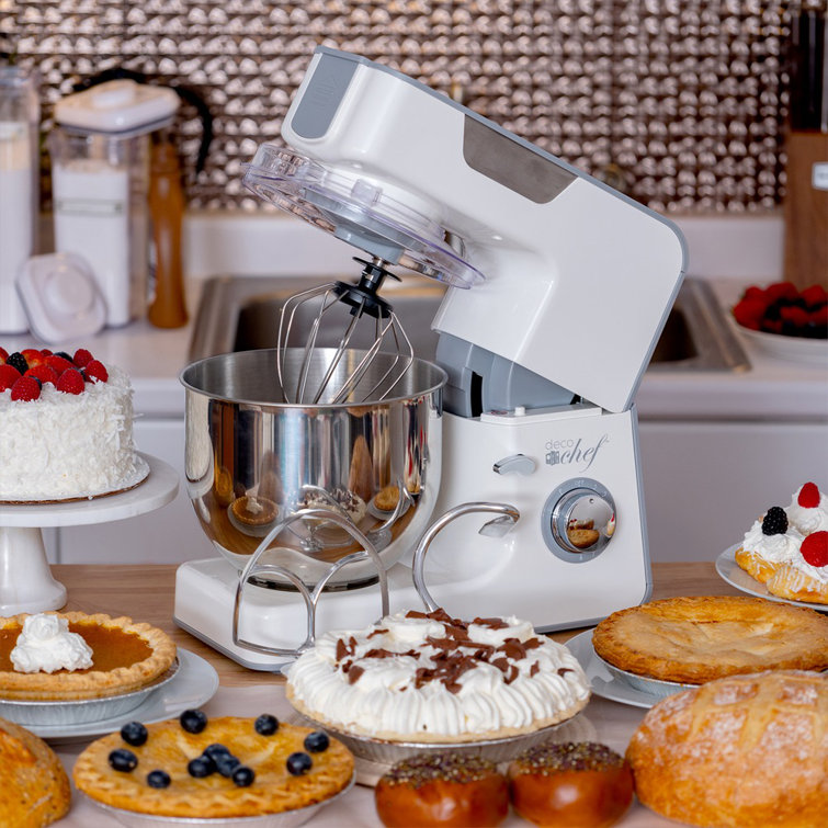 Deco Chef 5.5 qt. Kitchen Stand Mixer with 8-Speed Motor and Extended Warranty