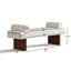 Banc rembourré en chenille l 60 po-1018967223