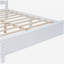 Structure de lit plateforme en bois, lit plateforme de style rétro avec support de traverse en bois-1527942153