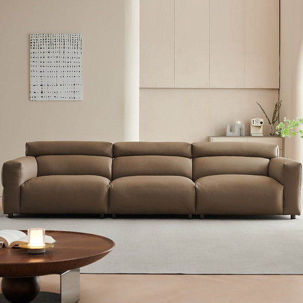 MABOLUS Faux Leather Sofa | Wayfair