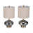 Sibin 2 Piece 23.5" Glass Table Lamp Set