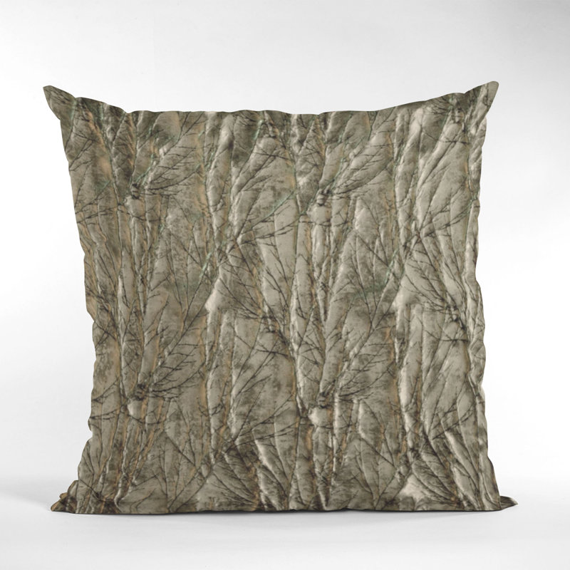 Coussin rectangulaire en tissu Plutus Yarns, Bronze industriel, 12 po x 20 po