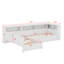 Lit plateforme simple en L en bois avec lit gigogne et tiroir-1985983454