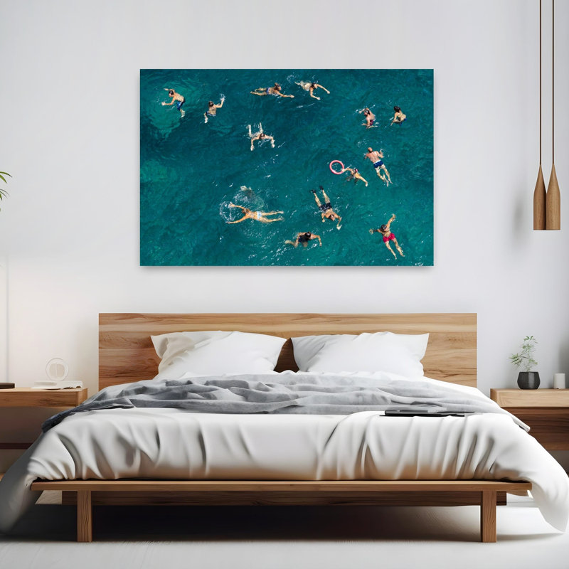 Art contemporain, poisson abstrait, art côtier, H 40 po x l 60 po