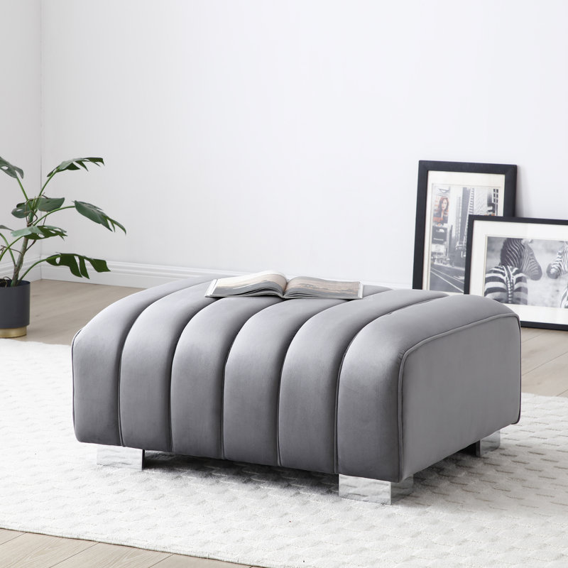Repose-pieds Makenna, Gris
