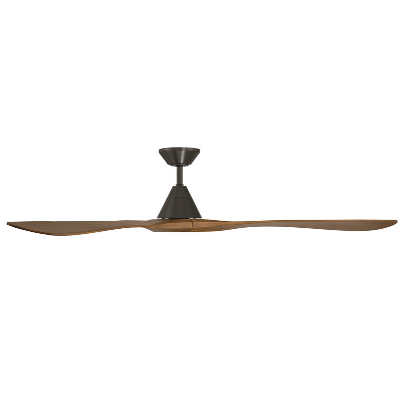 Ventilateur de plafond 72 "à pales en bois naturel avec télécommande incluse, fonctionne avec Alexa et une application Android