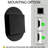 Matte Black Metal Framed Bathroom Wall Cabinet, 20X34 Inch Oval Recessed, With Mirror And Adjustable Shelves, Stylish Option Recessed Frame, Decorative Piece-523717199