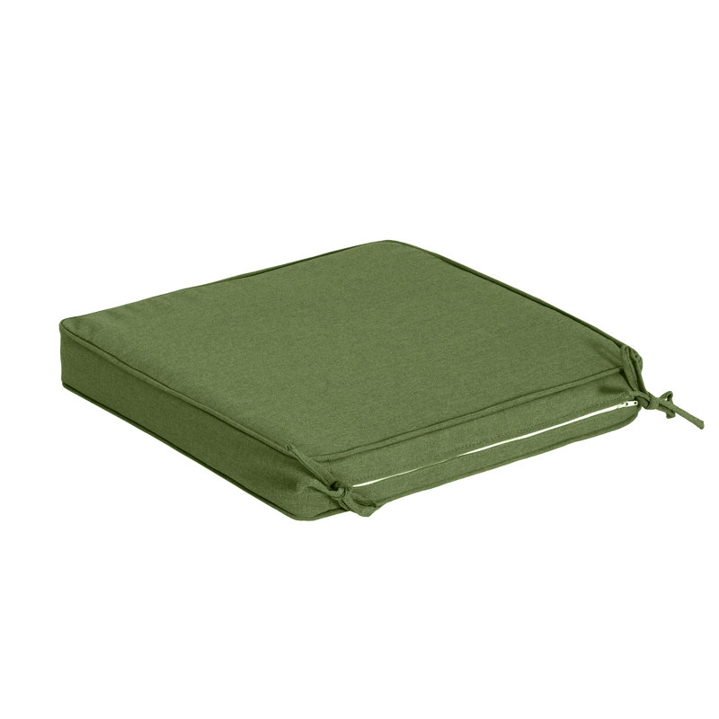 Coussin de chaise d'extérieur avec attaches Dall, Vert