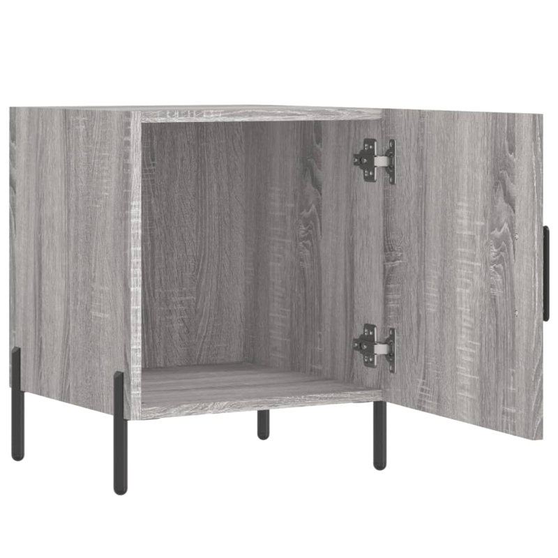 Introduce an air of modern charm to your interior with these bedside cabinets!, Grey Sonoma