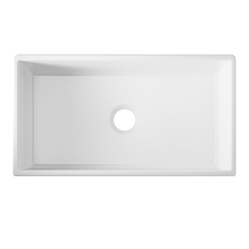 24'' L Single Bowl Fireclay Kitchen Sink