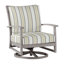 Chaise berçante pivotante en aluminium Charleston - Huître-3072550-71275235-264473462