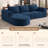 Boneless 105" Heavyweight Sectional Couch With L-shape Chaise No Assembly Required Modern Modular Sofa With Extra Deep Seat Cozy Upholstered Couches For Living Room Bedroom-379312159-381076077
