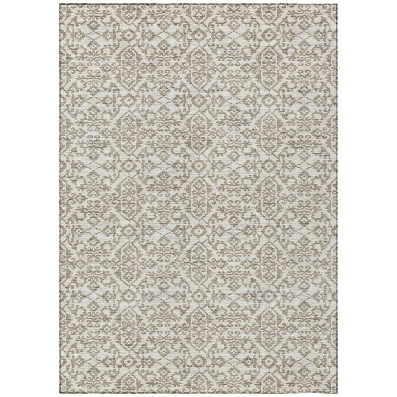 Machine Washable Indoor/Outdoor Chantille ACN2787 Lattice Rug, 10' x 14'