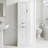 Tall Bathroom Storage Cabinet With Adjustable Shelves And Laundry Hamper-603377026