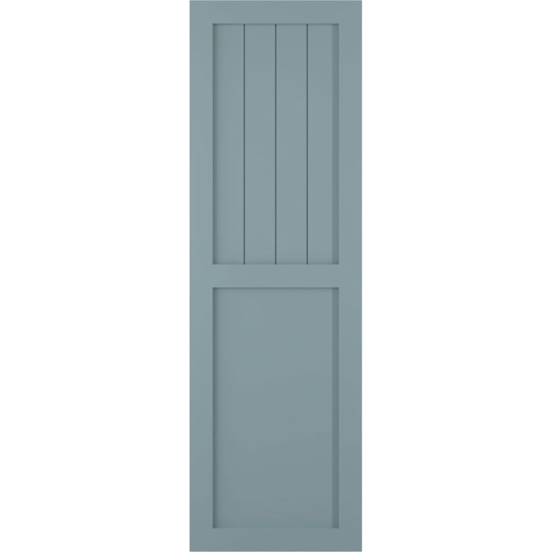 Volets à fixation fixe True Farm, Bleu paisible, 15", 32"