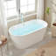Baignoire autoportante en acrylique avec lumière 59 "x 30"-90660009