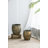 S/2 Iron Flower Pot L:13x13x14.5'' S:11x11x13.5''