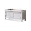  Banc de rangement pour chaussures en tissu blanc-111820587