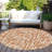 Ayani Orange Washable Indoor-Outdoor Rug - -629811288