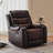 Abba Air Leather Manual Rocker Recliner-1210980695
