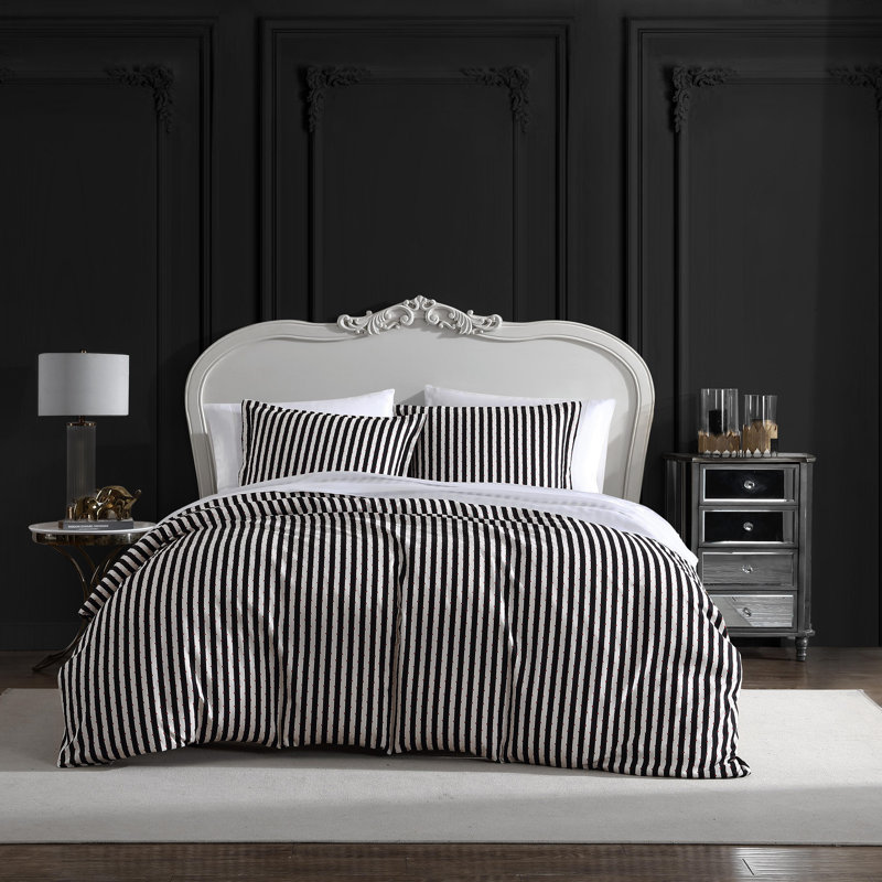 Ensemble de housse de couette réversible Betsey Johnson Wonderland, Housse de couette + 2 très grandes taies décorat