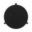 Table basse ronde en bois, noire