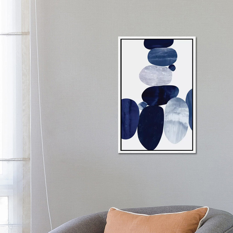 Connected I 1 Piece Wall Art on Canvas, 66.04 cm H x 45.72 cm W, White Framed
