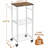 Rolling Kitchen Cart With 3-Tier Storage And Metal Handle For Small Spaces (Enhanced Organization & Style)-113573029