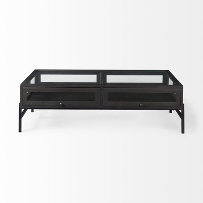 Table basse à 4 pieds avec rangement