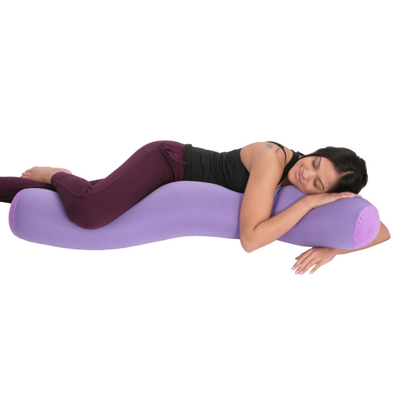 Mooshi Squishy Microbead Body Pillow Cover, Purple