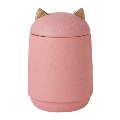 Grande urne de crémation scellée pour animal de compagnie, rose