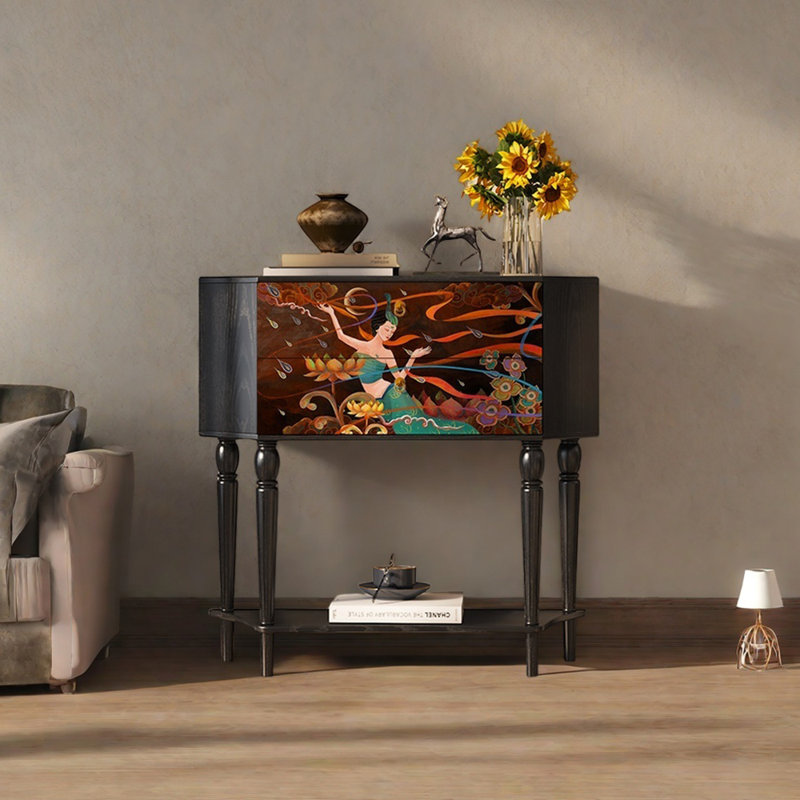 Buffet de rangement 33,5 po, Noir