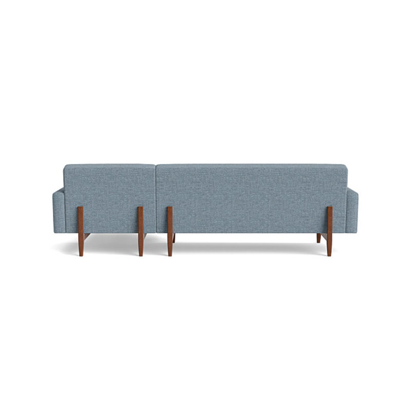 Tyler Chaise Sectional, Right Hand Facing, Performance Velvet - Ivy